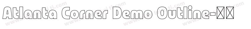 Atlanta Corner Demo Outline字体转换